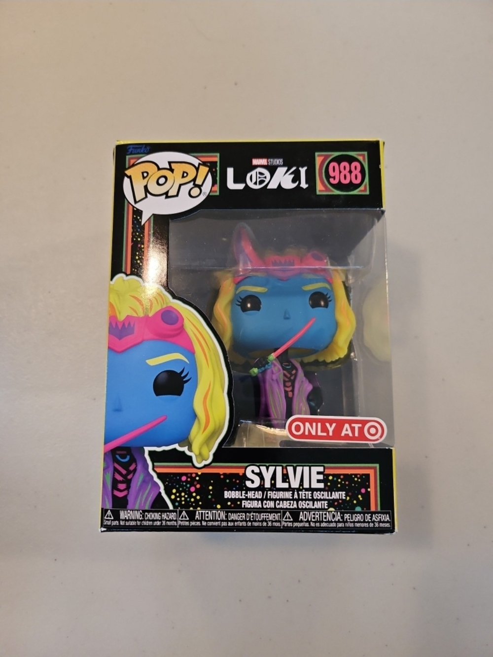 Marvel Studios Slyvie Loki Neon Funko Pop 988 Target Exclusive